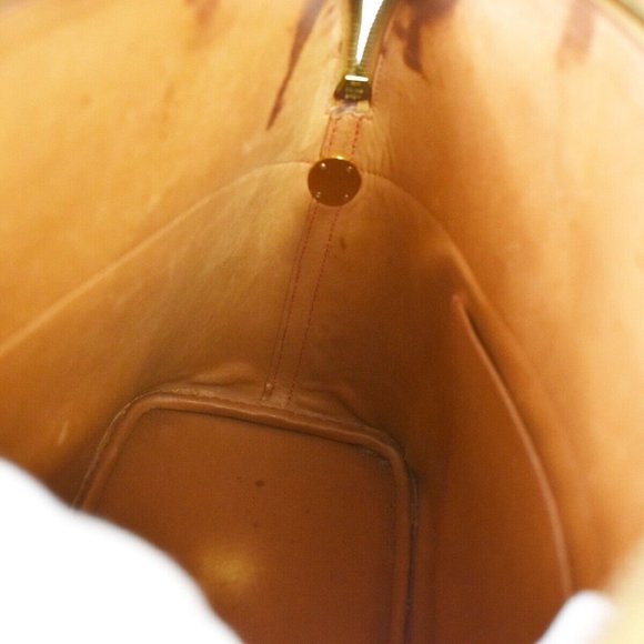 Authenticity Guarantee HERMES Bolide 35 Hand Bag Toile H Leather Canvas Brown Ma - Picture 15 of 16